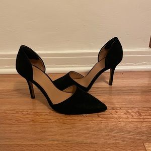 Suede d'Orsay pumps - J Crew